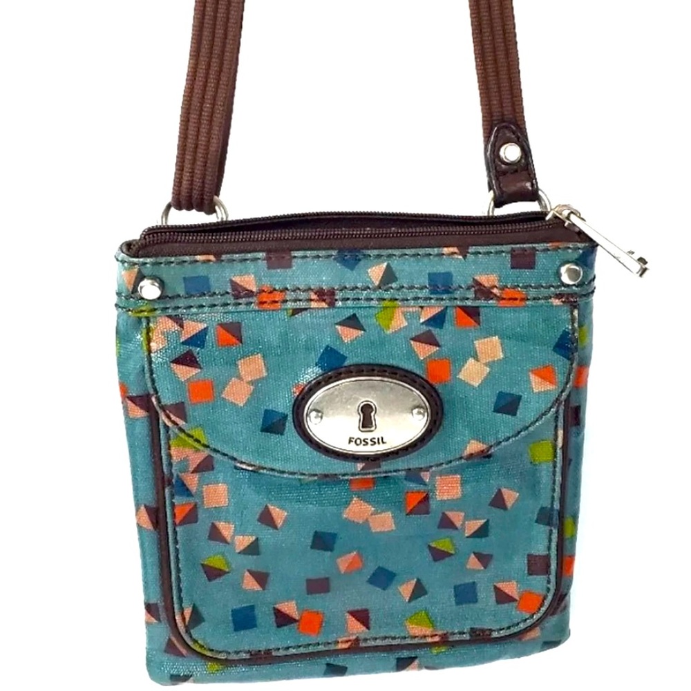 Euc Fossil Key Per Crossbody - image 1